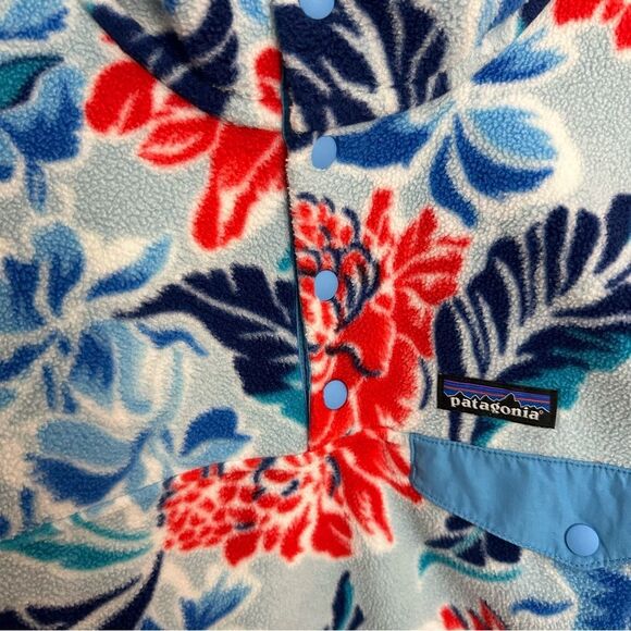 Patagonia Synchilla Manoa Floral Fleece Pullover Size Large - Picture 14 of 16